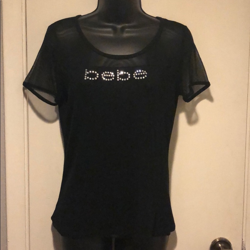 BEBE Women’s Black Top-Large